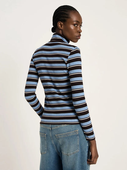 LANIUS - Rollkragenshirt chocolate multicolour