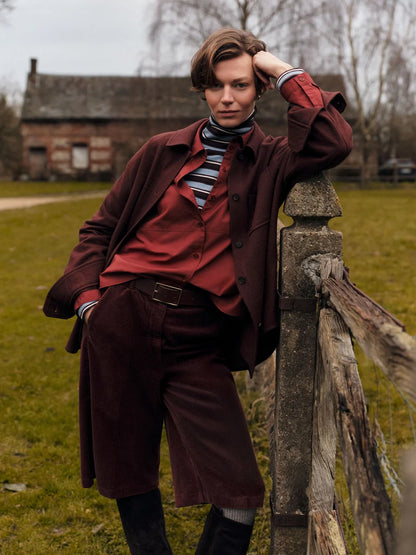 LANIUS - Rollkragenshirt chocolate multicolour