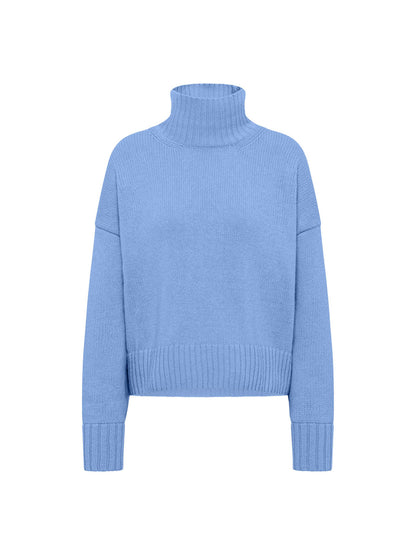 LANIUS - Oversize Pullover light blue melange