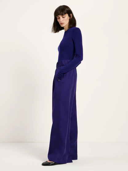 LANIUS - Hose mit weitem Bein violet