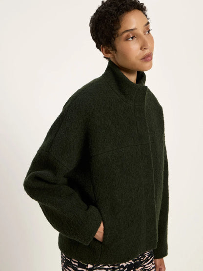LANIUS - Boucle Jacke dark turtle