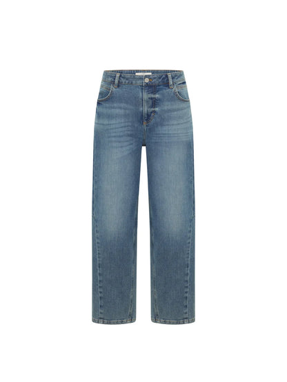 LANIUS - Barrel Jeans EMBER mid blue denim