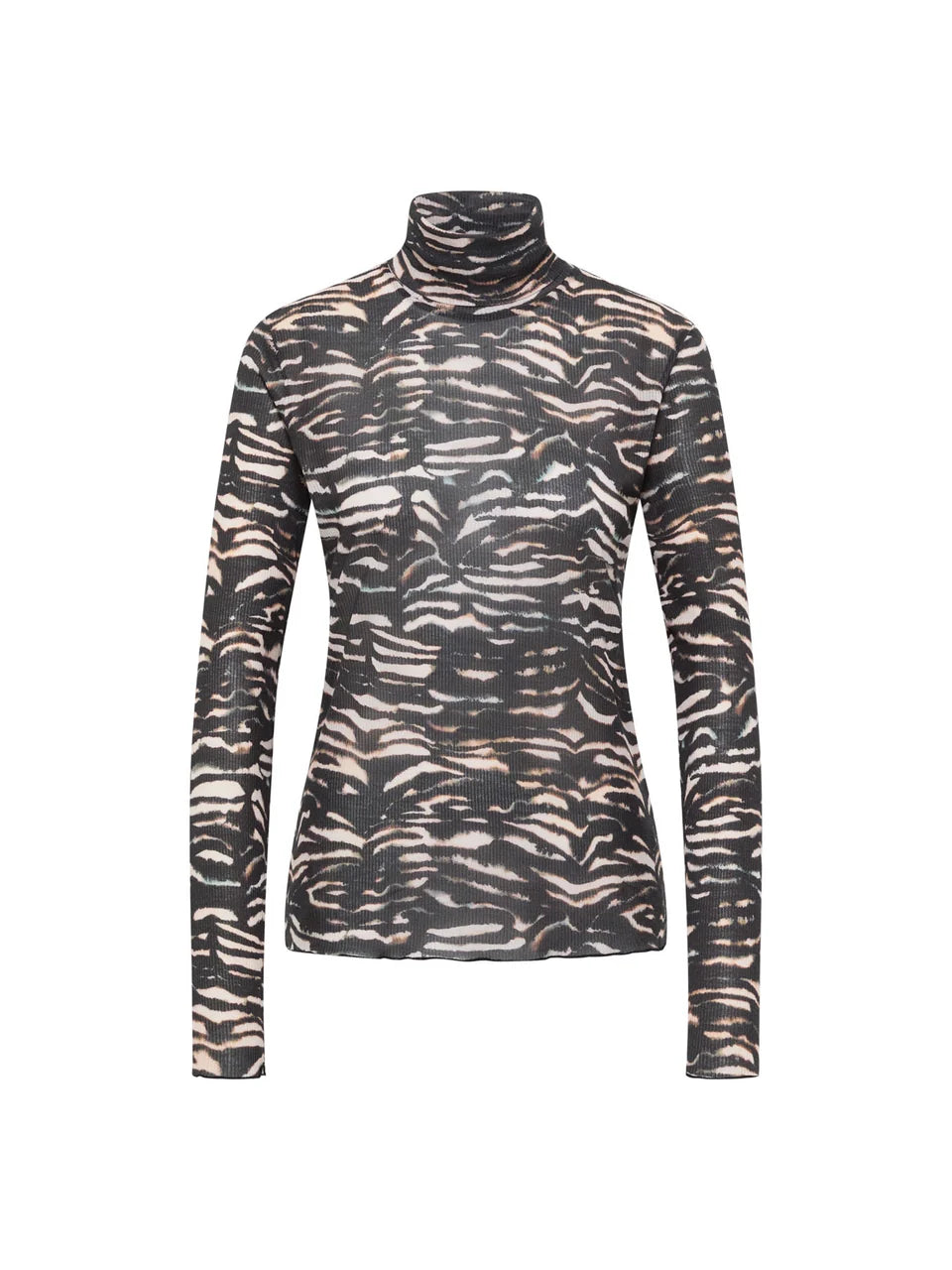 LANIUS - Rollkragenshirt print animal stripes rose