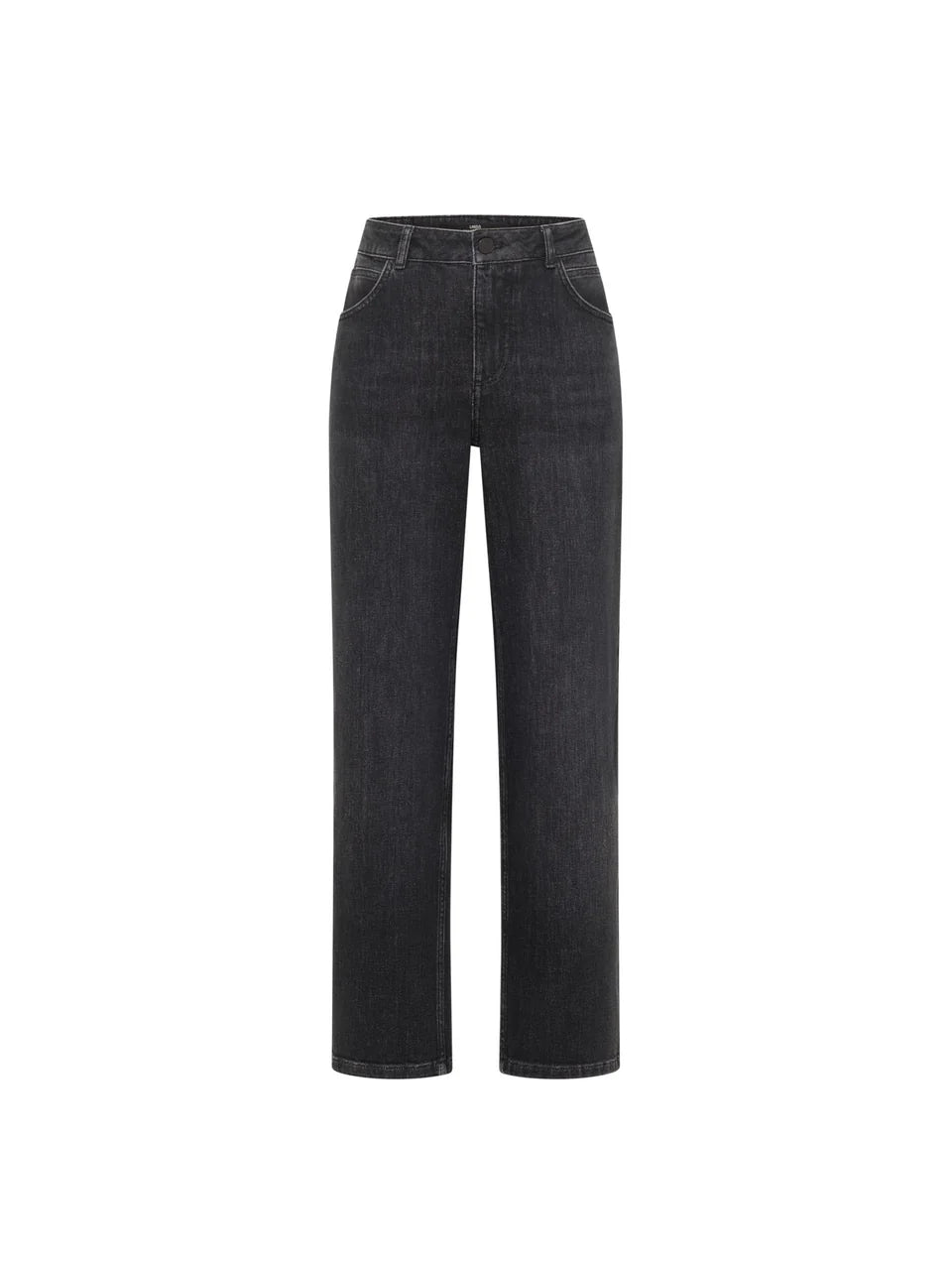 LANIUS - Straight Jeans SAGE smoke black denim