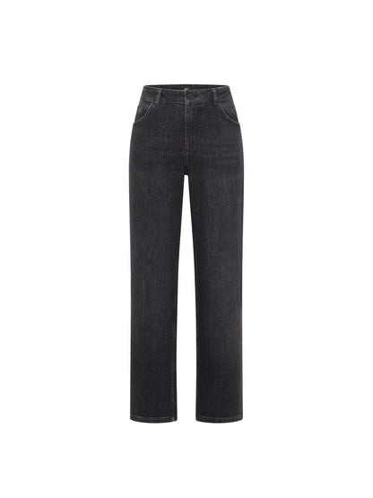 LANIUS - Straight Jeans SAGE smoke black denim