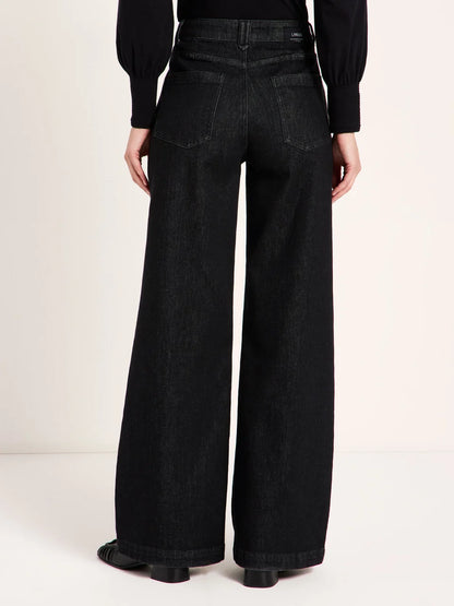 LANIUS - Wide Jeans SALT black denim