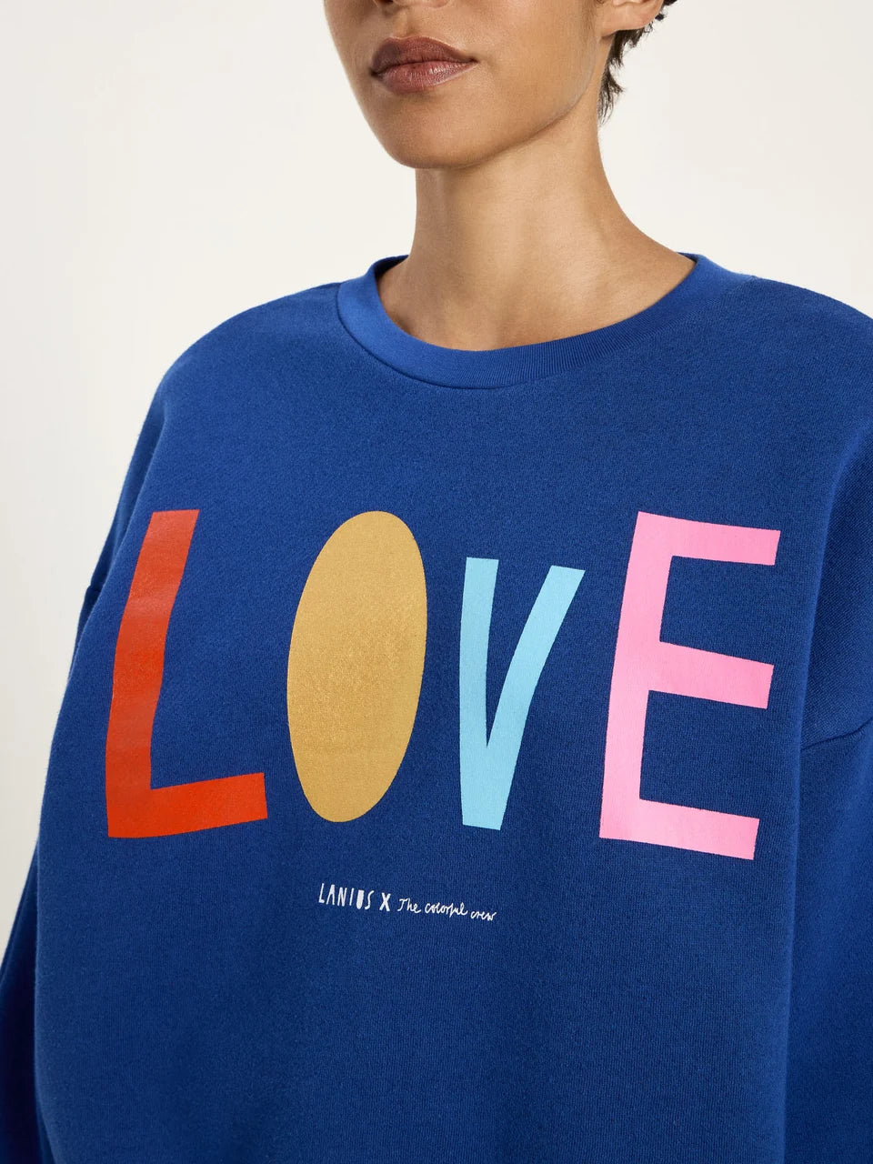 LANIUS - Statementsweatshirt blue moon