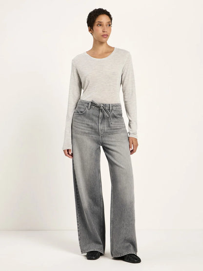 LANIUS - Loose Jeans COAST light grey denim