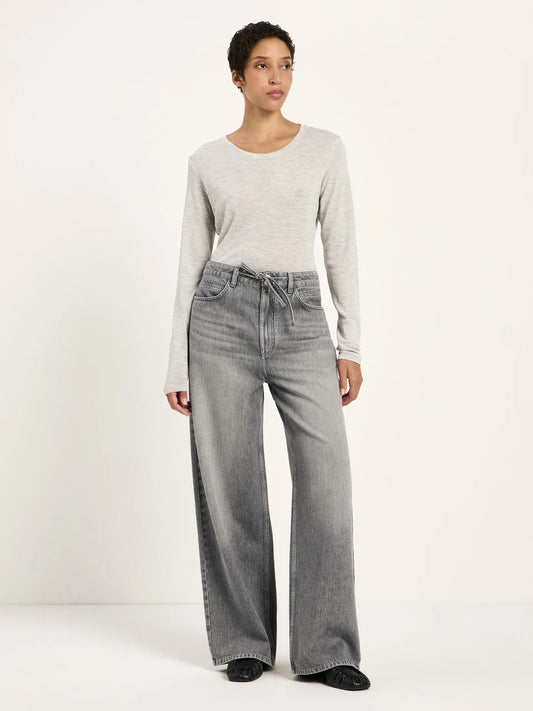 LANIUS - Loose Jeans COAST light grey denim
