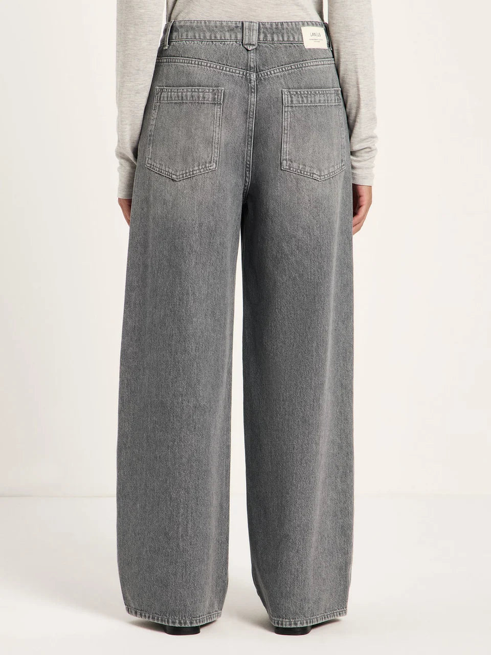 LANIUS - Loose Jeans COAST light grey denim