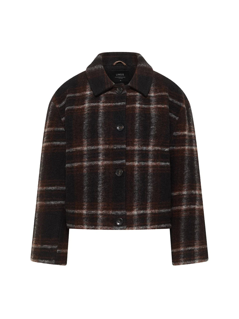 LANIUS - Karo Jacke black / brown multicolour
