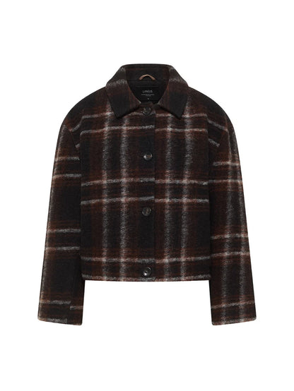LANIUS - Karo Jacke black / brown multicolour