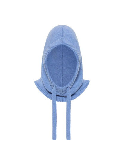 LANIUS - Balaklava Hoodie light blue melange