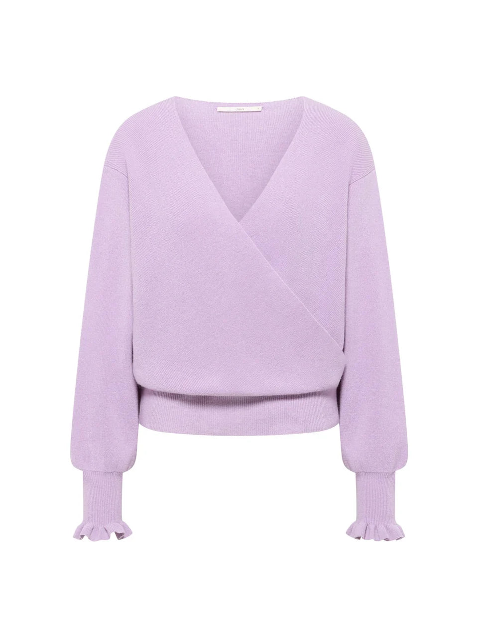 LANIUS - Pullover in Wickeloptik pale violet
