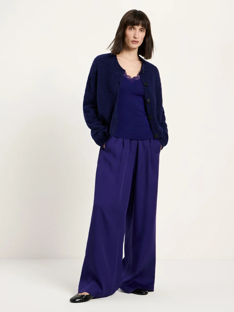 LANIUS - Strickjacke violet