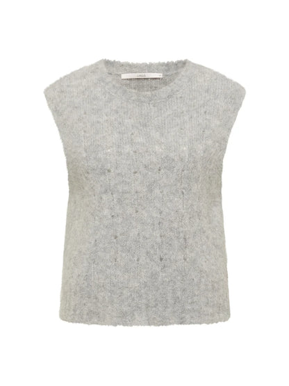 LANIUS - Pullunder grey melange