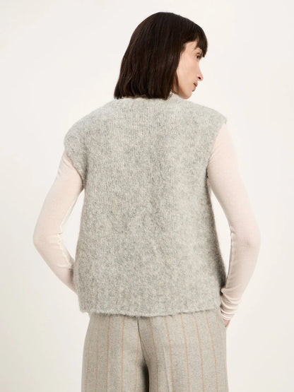 LANIUS - Pullunder grey melange