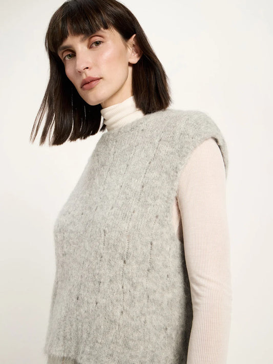 LANIUS - Pullunder grey melange