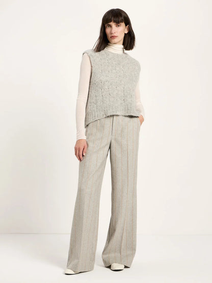 LANIUS - Pullunder grey melange