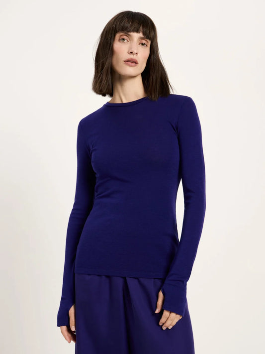 LANIUS - Rundhalsshirt violet