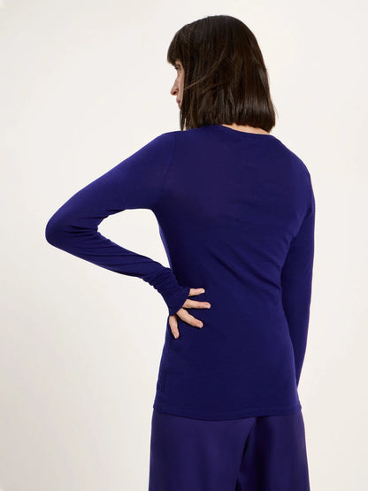 LANIUS - Rundhalsshirt violet