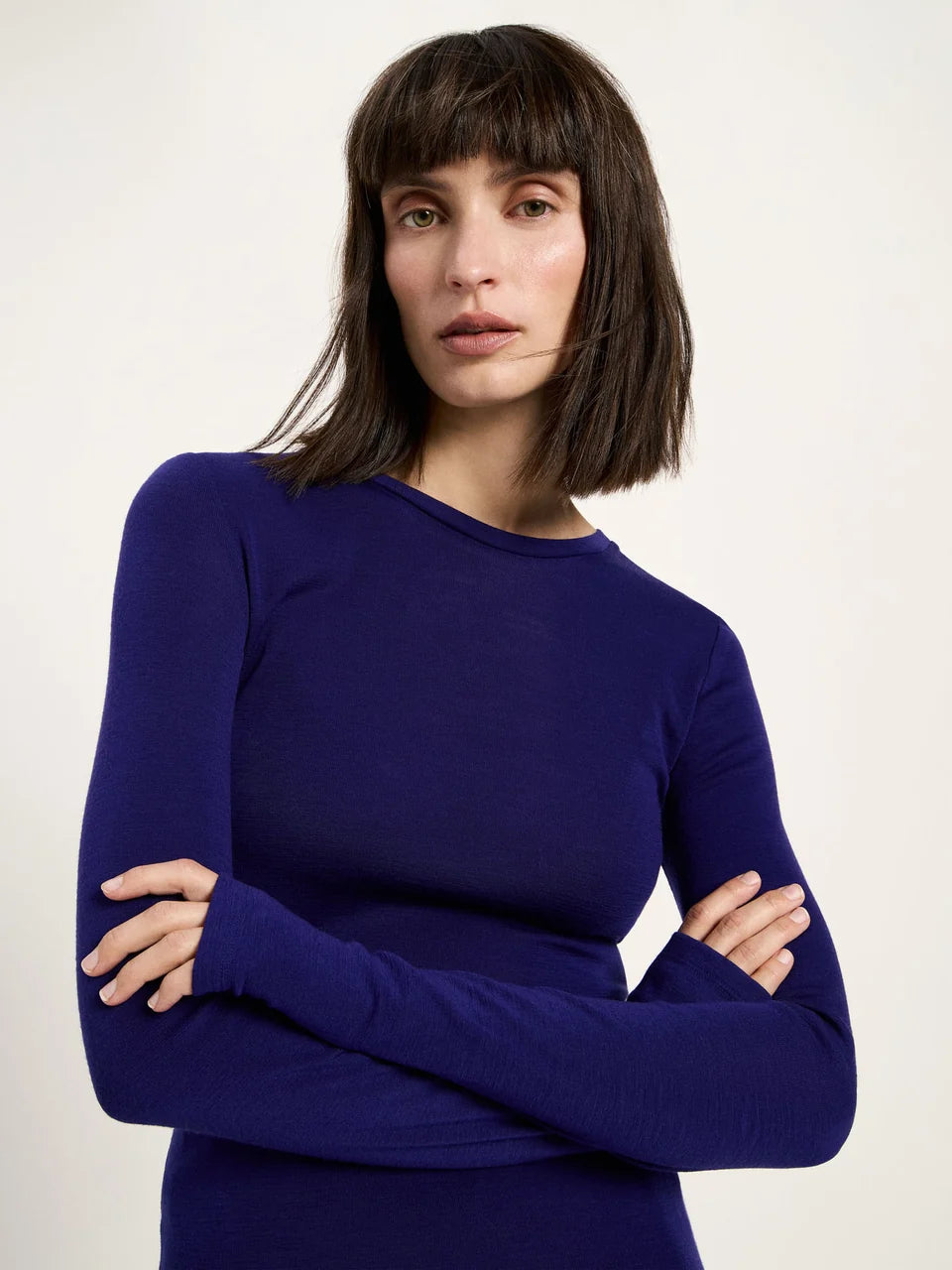 LANIUS - Rundhalsshirt violet