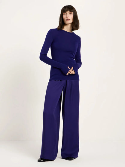 LANIUS - Rundhalsshirt violet
