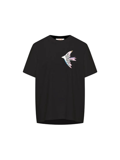 LANIUS - Statementshirt BIRD black