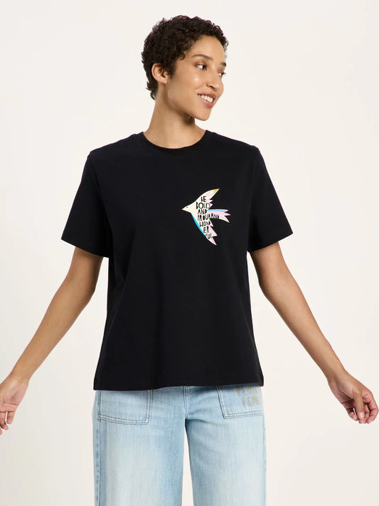 LANIUS - Statementshirt BIRD black