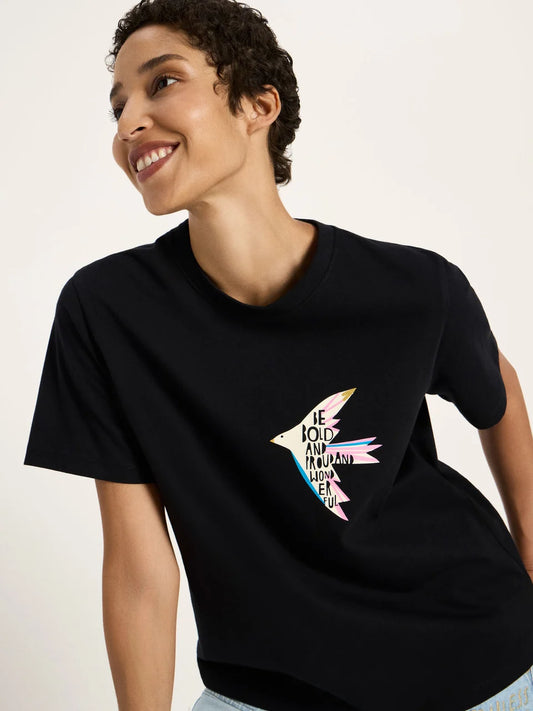 LANIUS - Statementshirt BIRD black