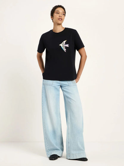 LANIUS - Statementshirt BIRD black
