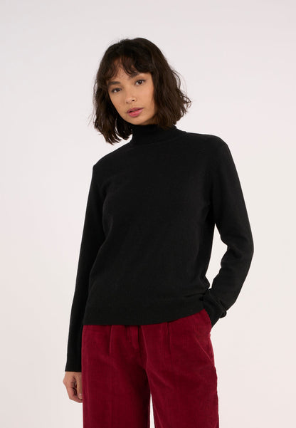 KCA - Lambswool roll neck Black Jet