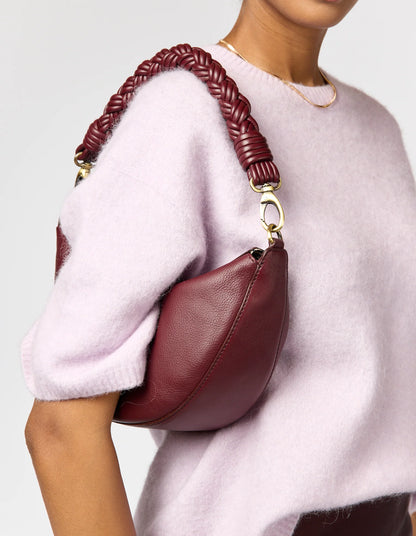 O MY BAG - Leo - Dark Cherry Soft Grain Leather - WERTE FREUNDE