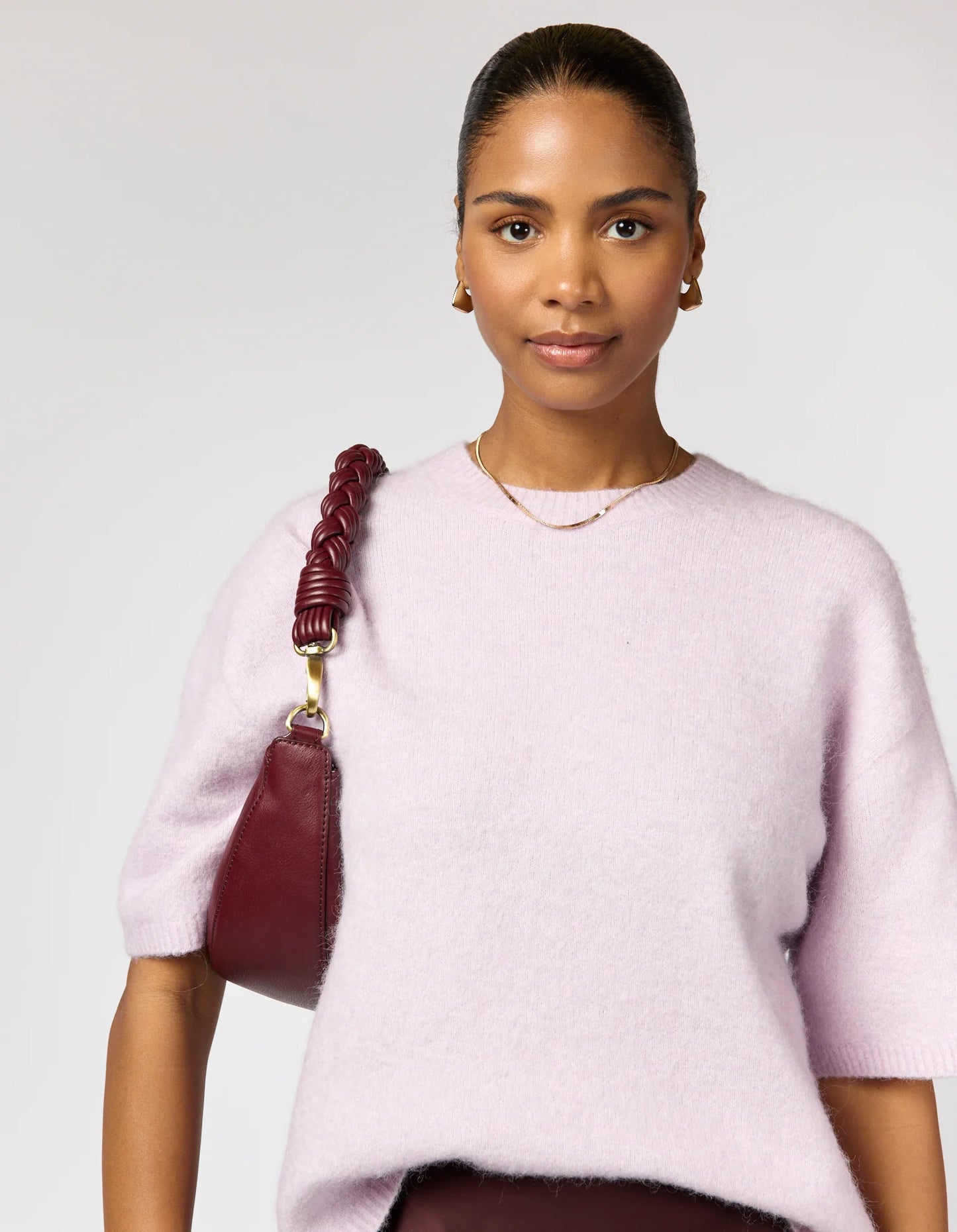 O MY BAG - Leo - Dark Cherry Soft Grain Leather - WERTE FREUNDE