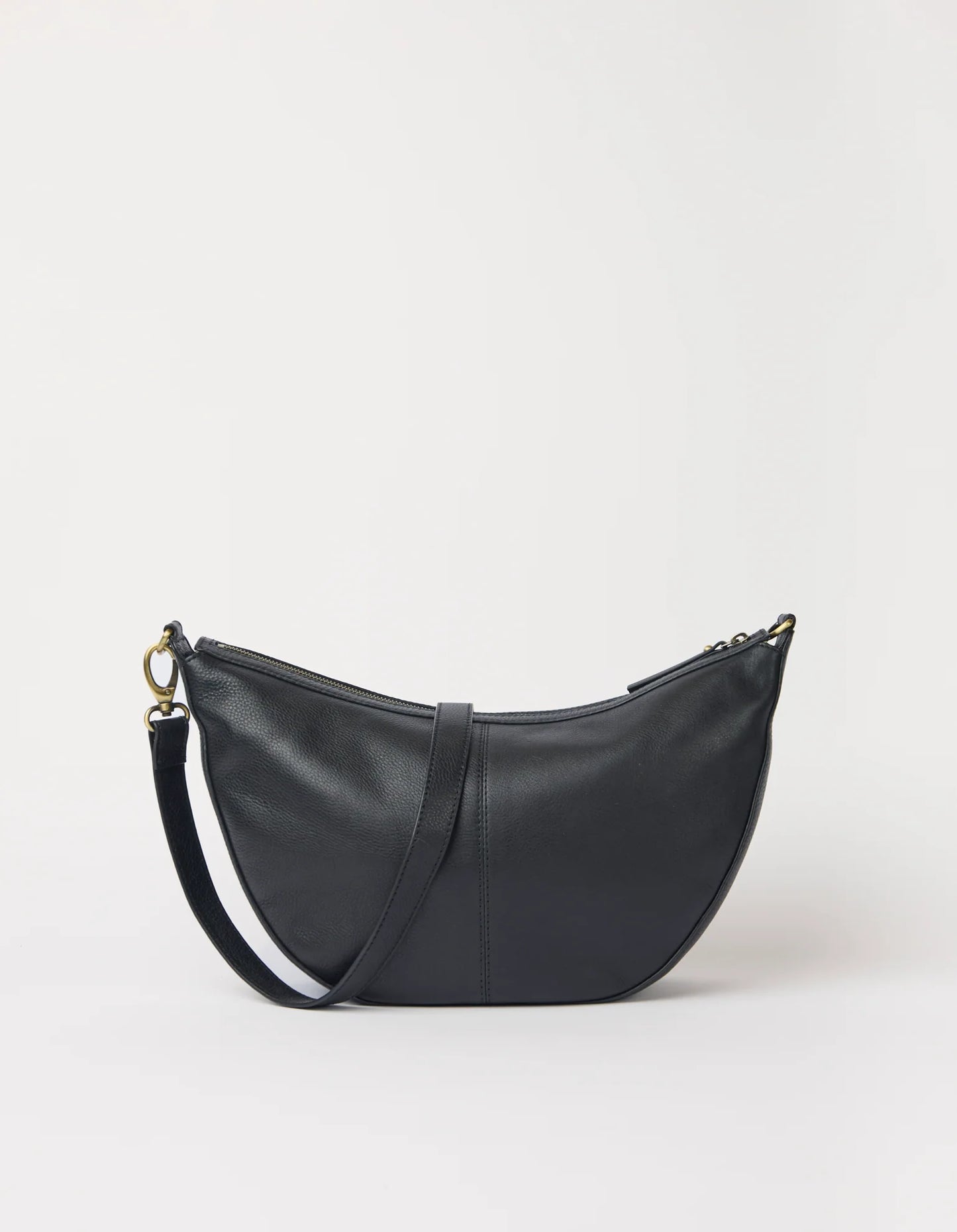 O MY BAG - Leo Maxi Black Soft Grain Leather - WERTE FREUNDE