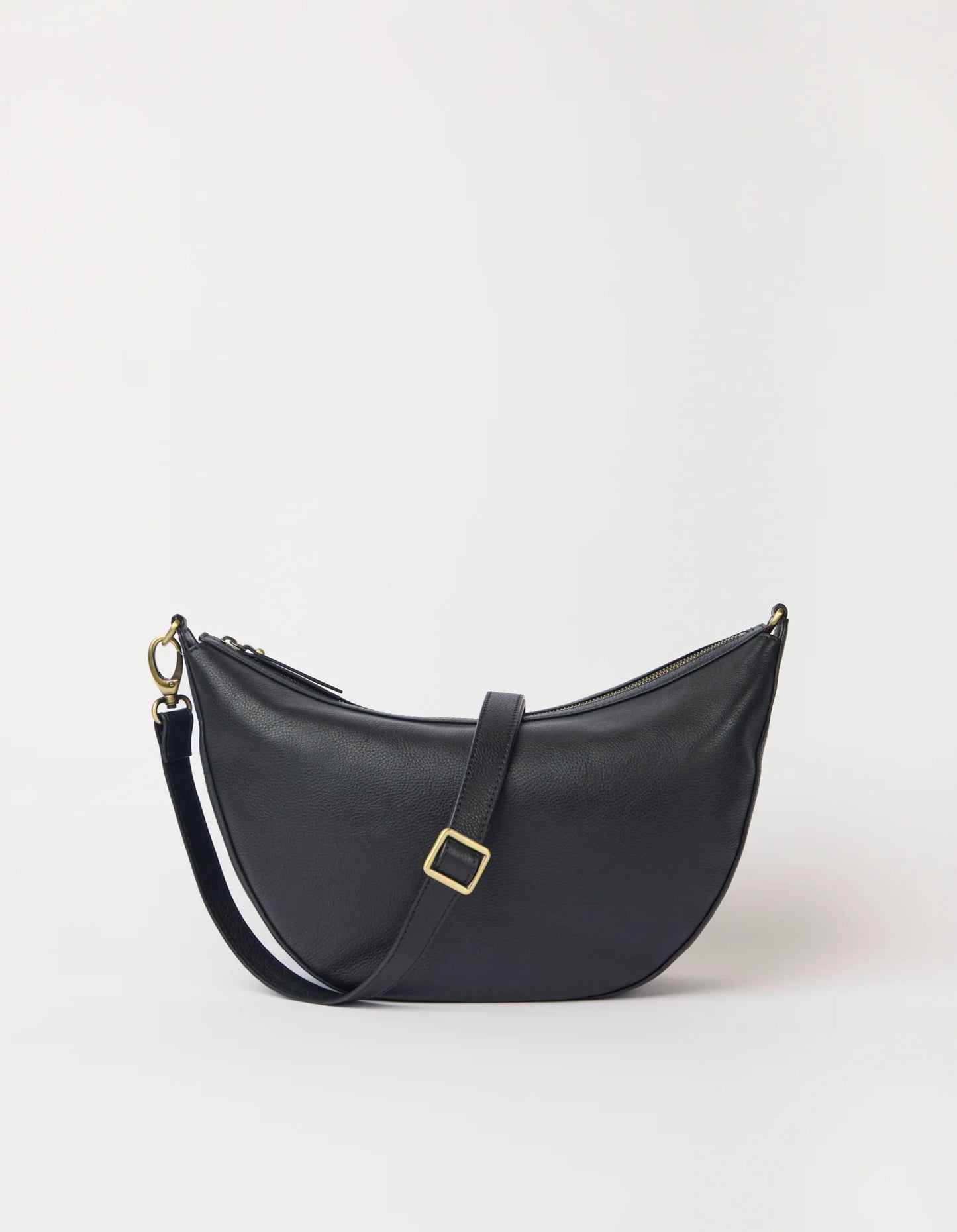 O MY BAG - Leo Maxi Black Soft Grain Leather - WERTE FREUNDE
