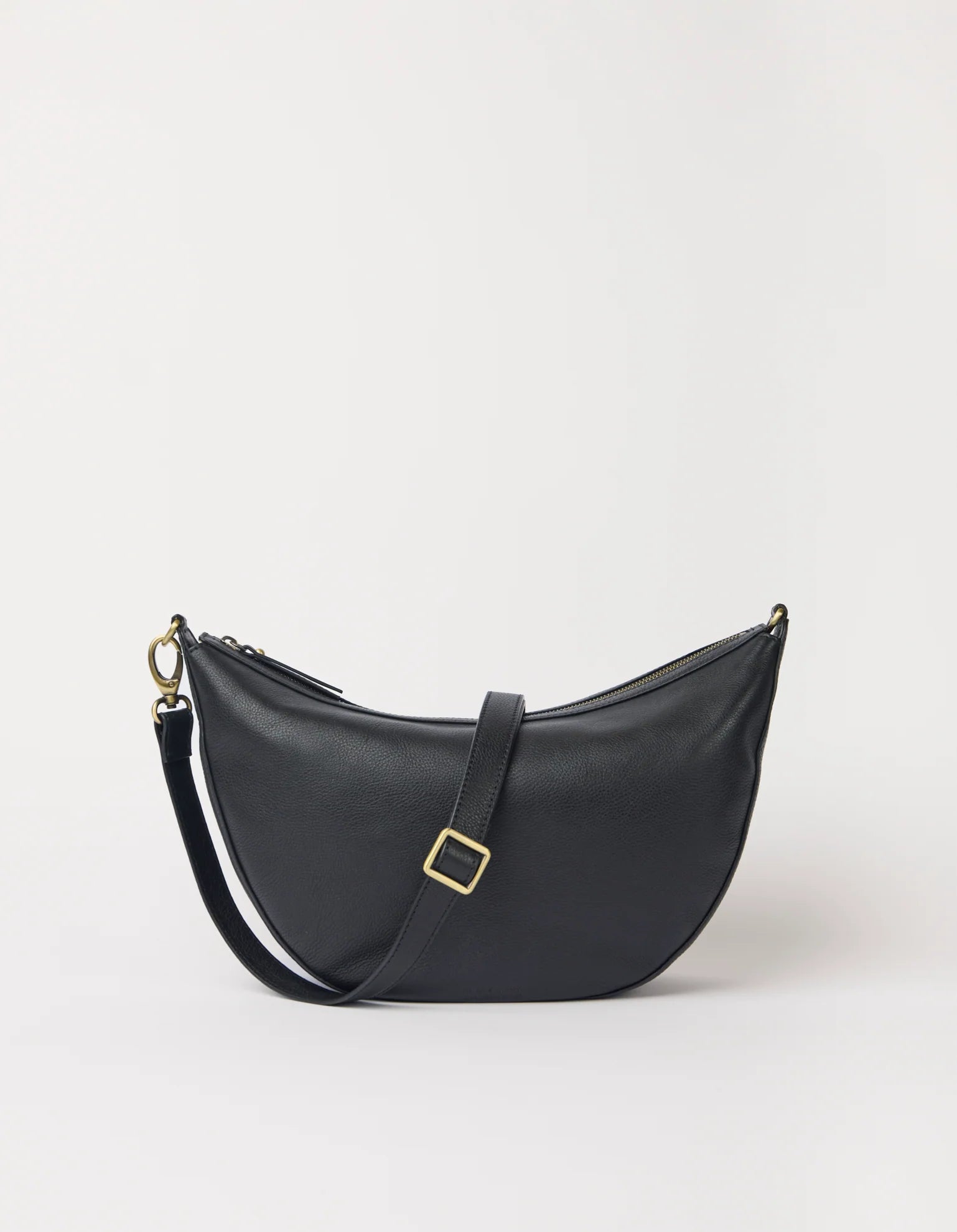 O MY BAG - Leo Maxi Black Soft Grain Leather - WERTE FREUNDE
