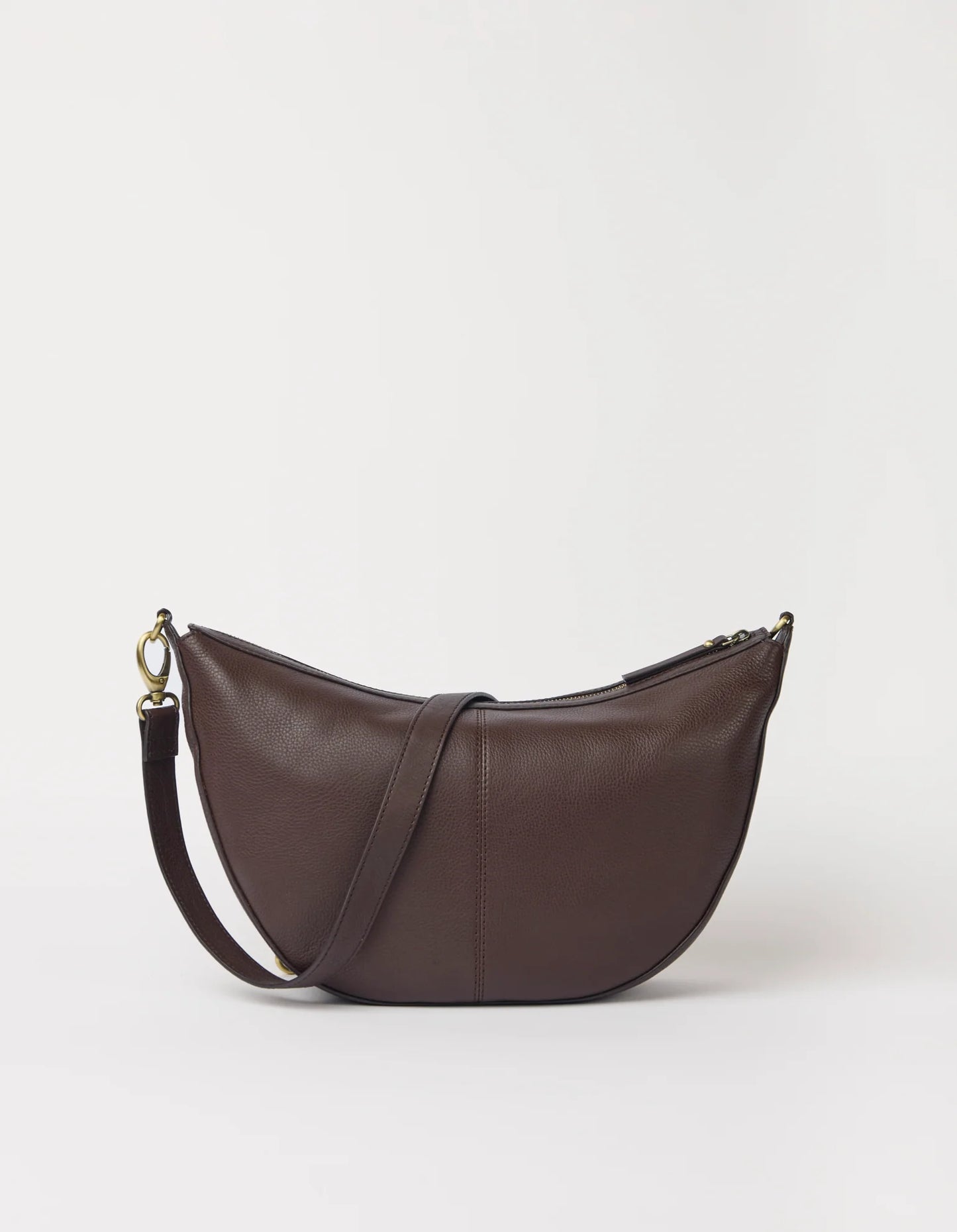 O MY BAG - Leo Maxi Chocolate Soft Grain Leather - WERTE FREUNDE