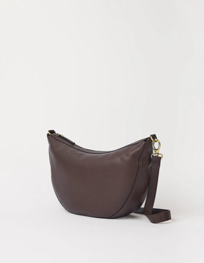 O MY BAG - Leo Maxi Chocolate Soft Grain Leather - WERTE FREUNDE
