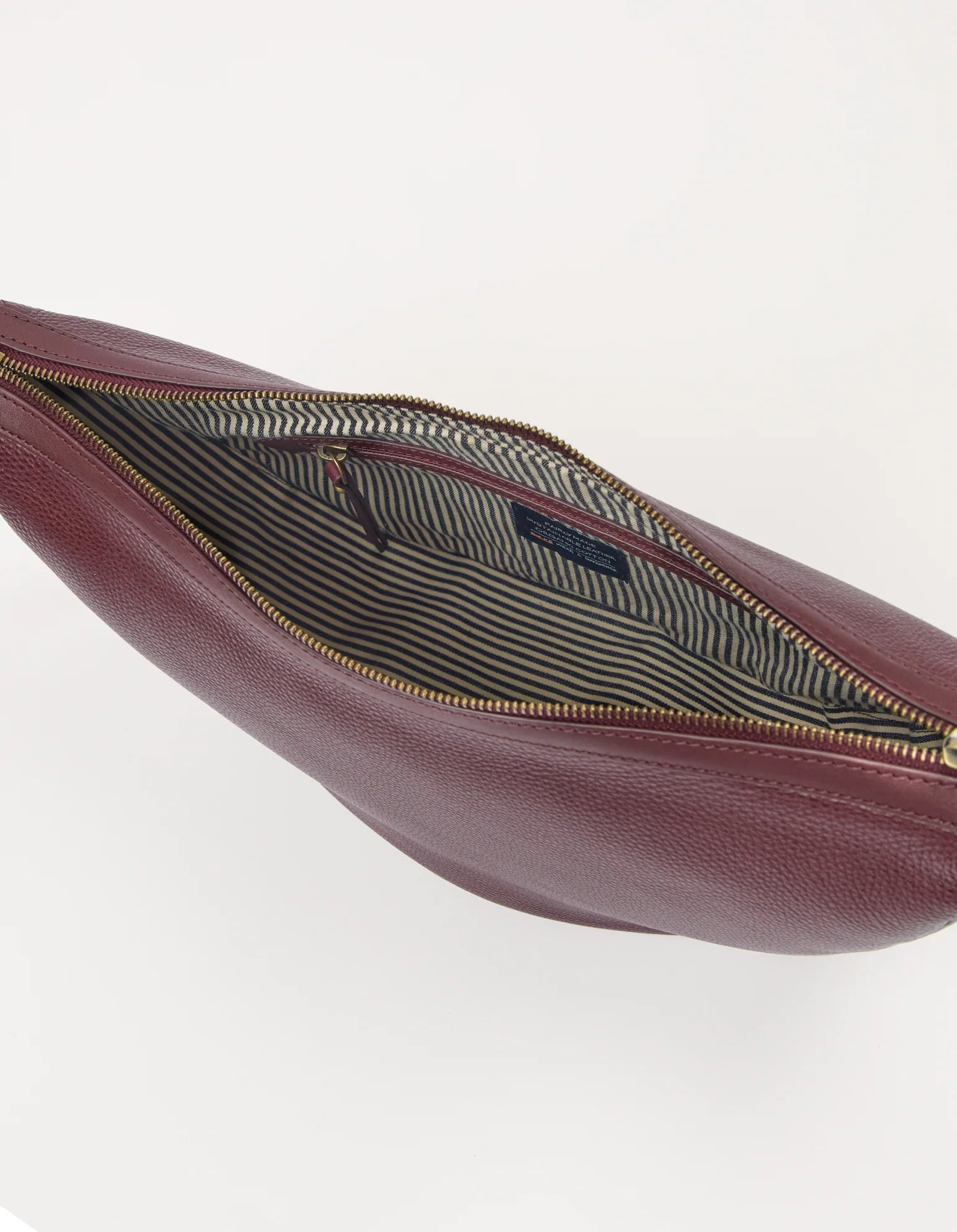 O MY BAG - Leo Maxi Dark Cherry Soft Grain Leather - WERTE FREUNDE