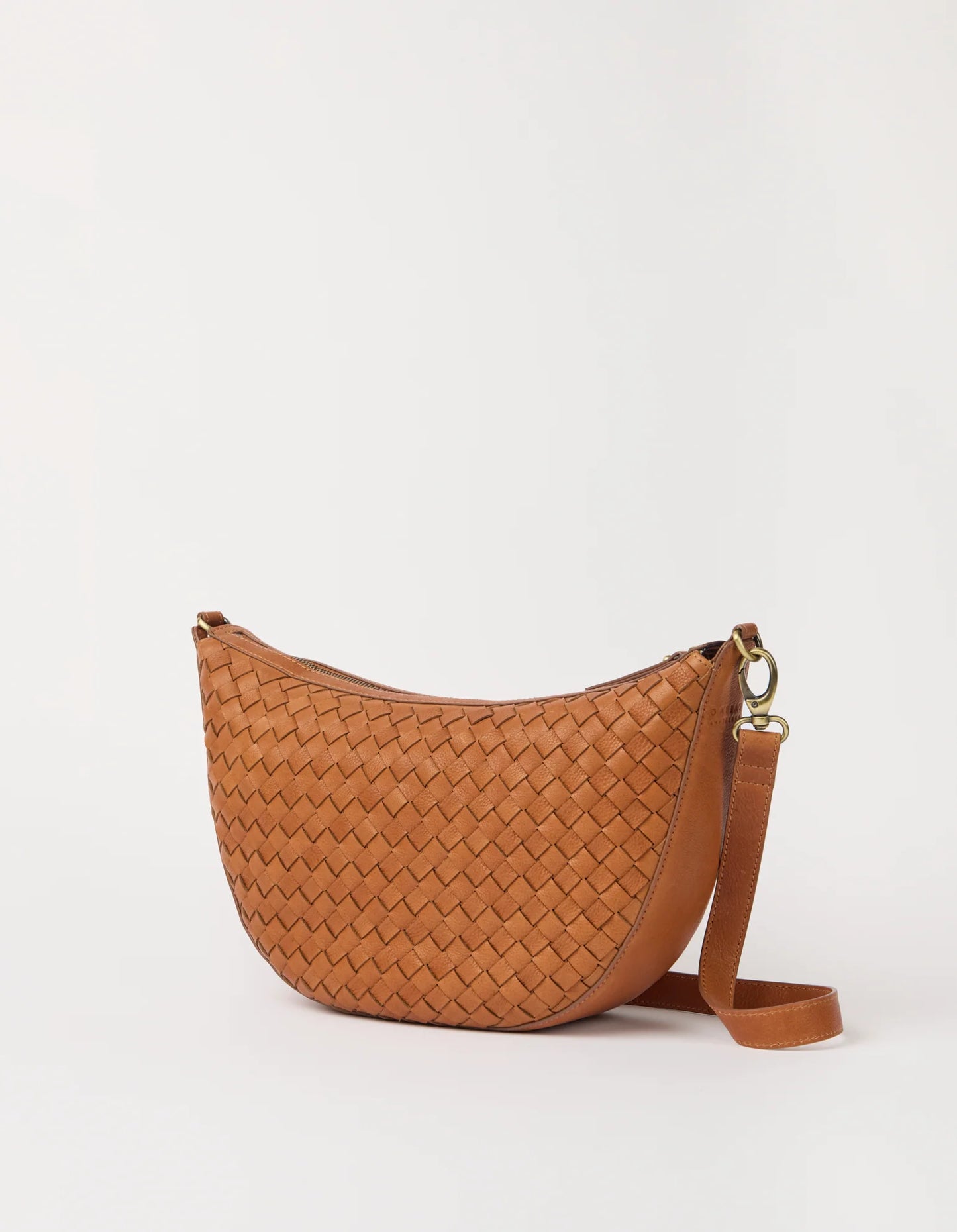 O MY BAG - Leo Maxi Woven Wild Oak Woven Soft Grain Leather - WERTE FREUNDE