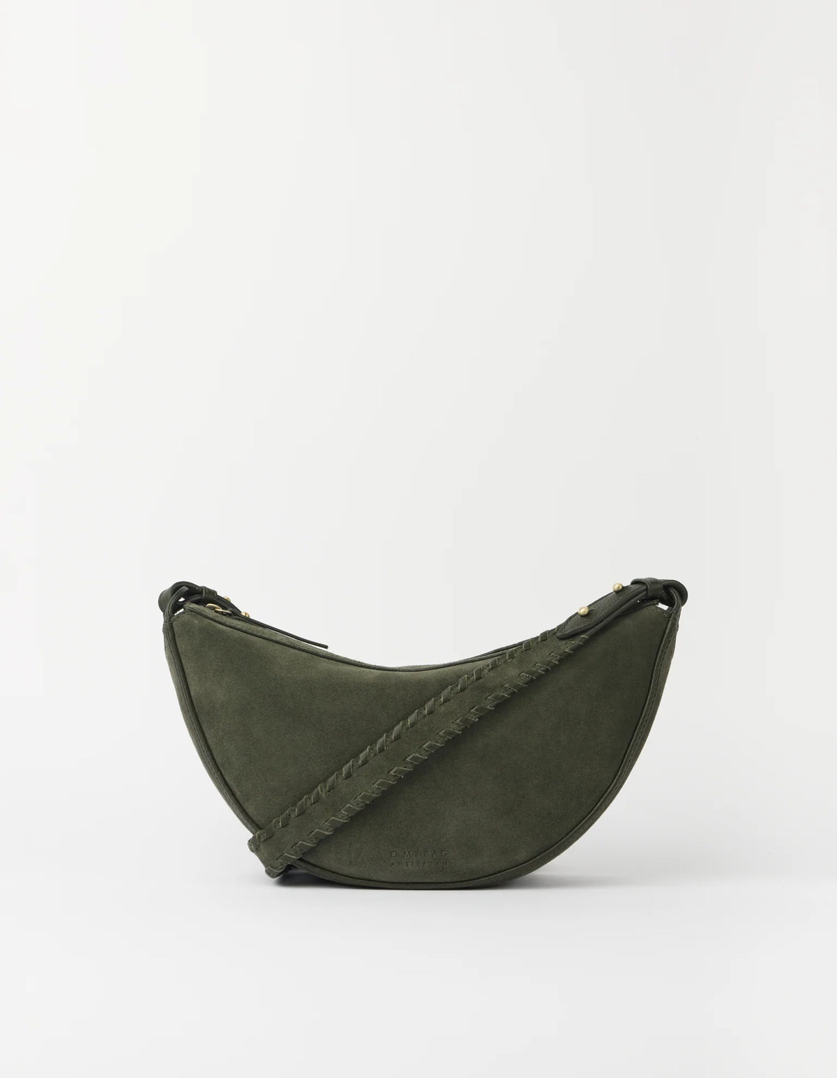 O MY BAG - Leo Midi Crossbody Strap Suède Moss