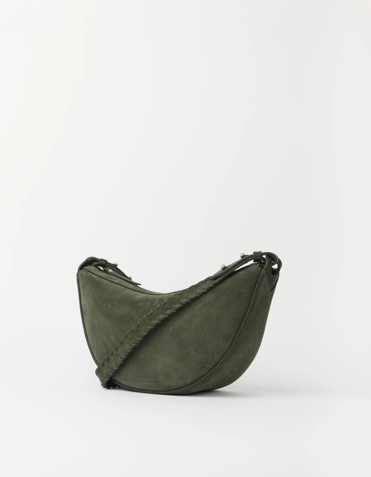 O MY BAG - Leo Midi Crossbody Strap Suède Moss