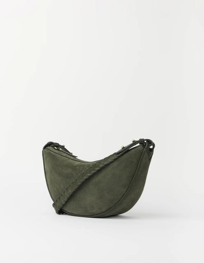O MY BAG - Leo Midi Crossbody Strap Suède Moss