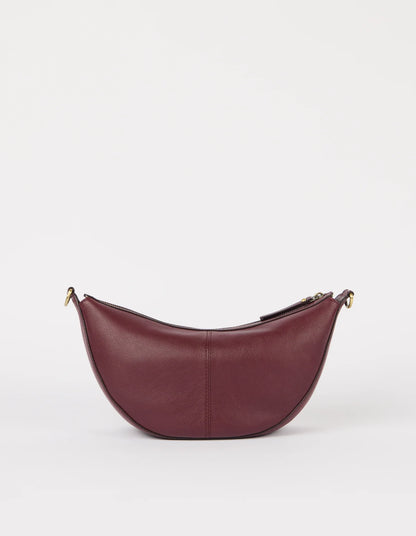 O MY BAG - Leo - Dark Cherry Soft Grain Leather - WERTE FREUNDE