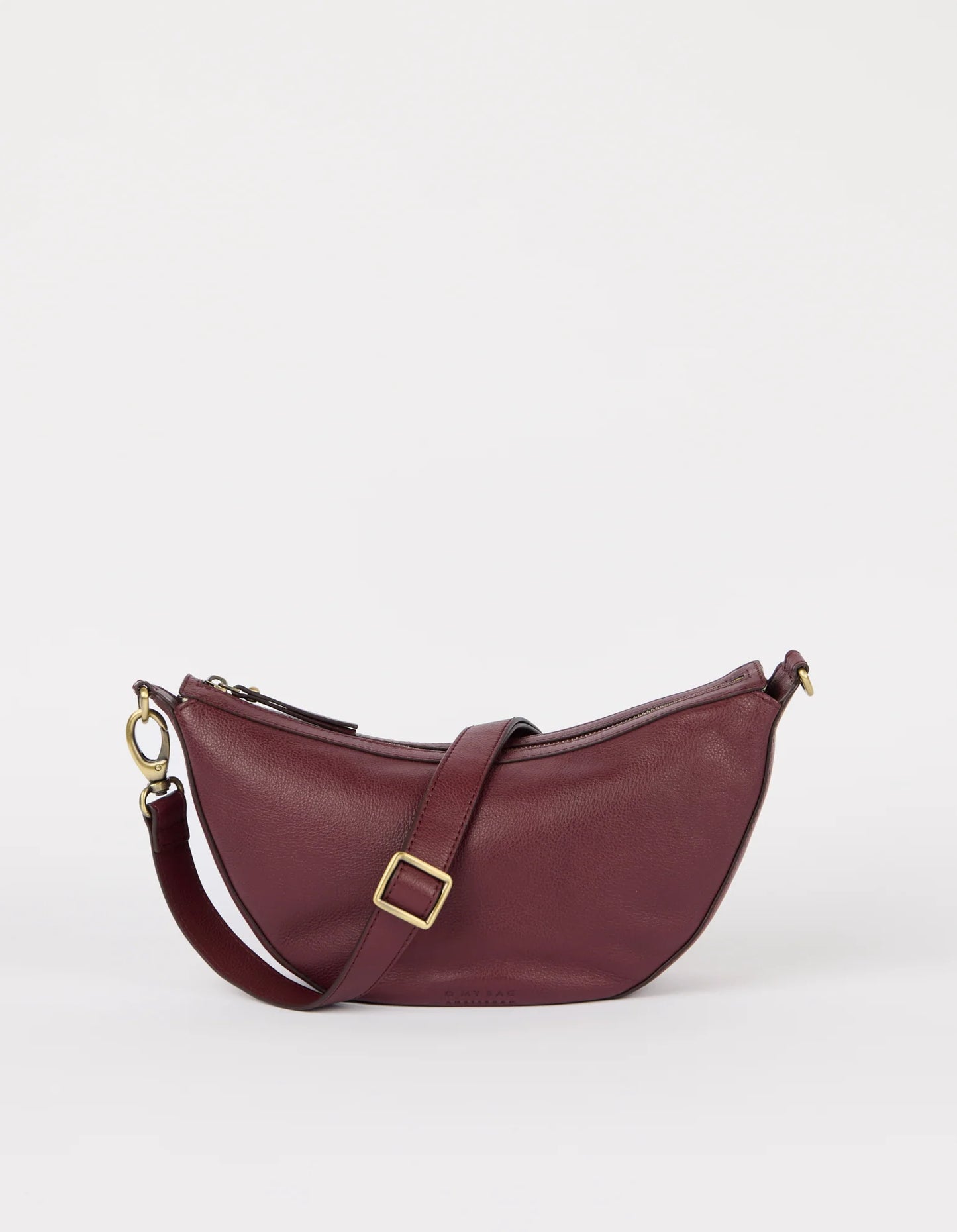 O MY BAG - Leo - Dark Cherry Soft Grain Leather - WERTE FREUNDE