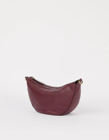 O MY BAG - Leo - Dark Cherry Soft Grain Leather - WERTE FREUNDE