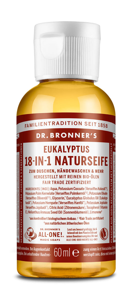 Dr. Bronner´s - 18-in-1 Naturseife Eukalyptus 60 ml
