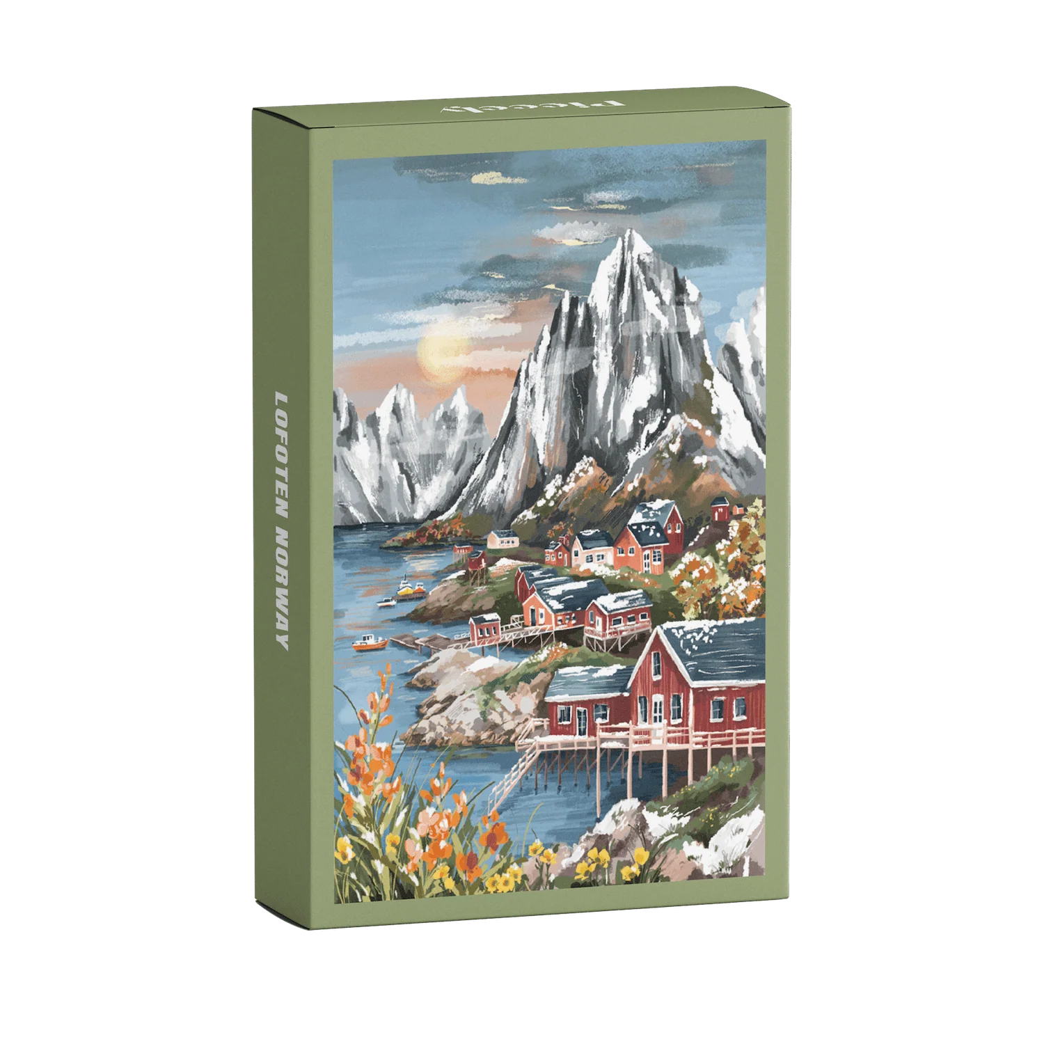Piecely Puzzles - Mini-Puzzle Lofoten Norway 99 Teile - WERTE FREUNDE