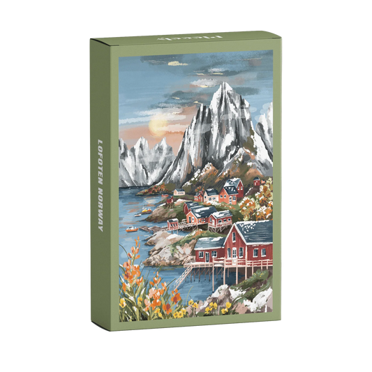 Piecely Puzzles - Mini-Puzzle Lofoten Norway 99 Teile - WERTE FREUNDE